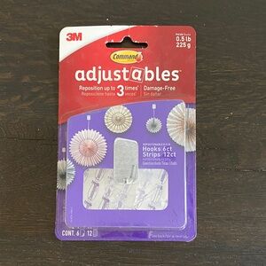 Commando Adjustables Hooks and Strips in Gray